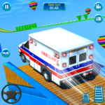 Mega Ramp Car Stunts – Ambulance Car Stunts Game