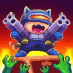 Cat Gunner: Super Zombie Shooter Pixel